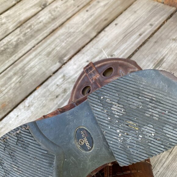 Double-H Boots Men's Size 8.5 Wide Roper Western Cowboy Leather Designer Boot - Picture 12 of 13